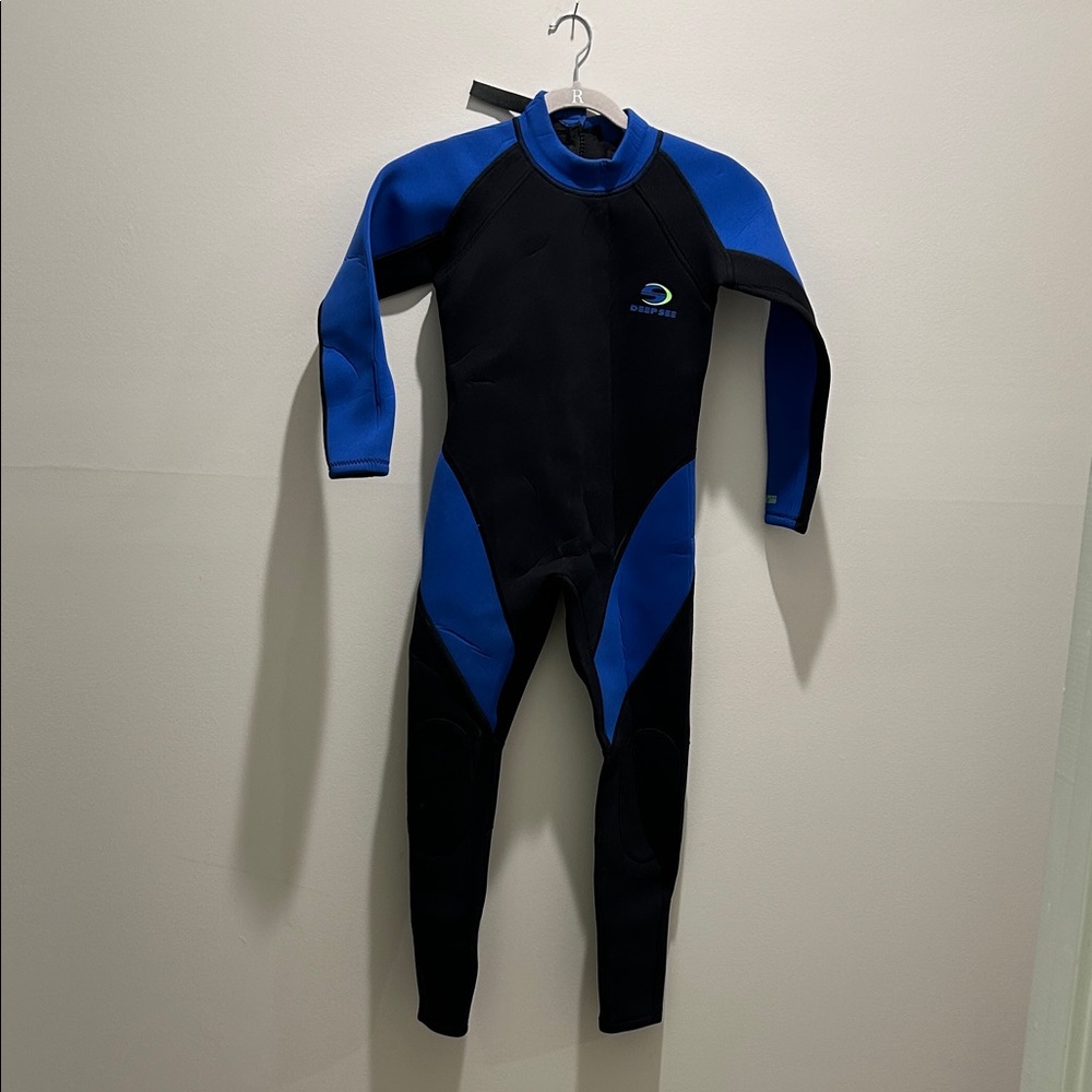 Blue and Black Wetsuit